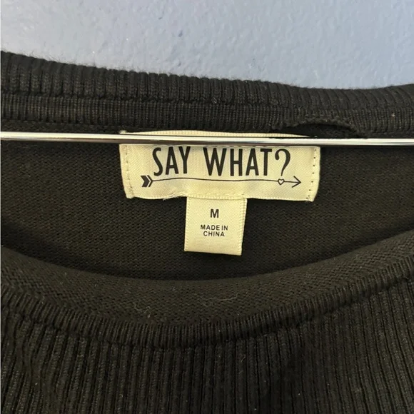 Say What? Black Long Sleeve Studded Dress - Picture 4 of 6